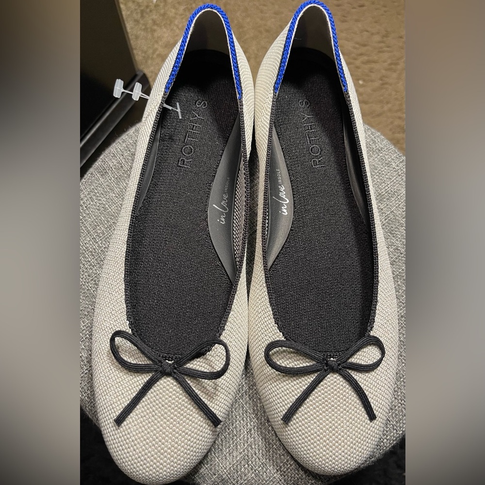 ROTHY’S | NWOT | The Ballet Flat | Diamond Metallic | Size 7